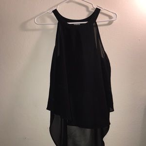 Black sheer blouse
